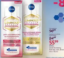 Rossmann NIVEA Luminous 630 serum do twarzy Anti-Age 2w1 oferta