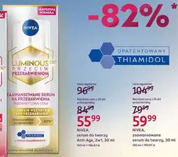 Rossmann NIVEA Luminous 630 zaawansowane serum do twarzy oferta