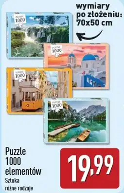 ALDI Puzzle 1000 elementów oferta