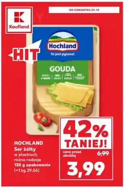 Kaufland Ser żółty w plastrach Hochland oferta