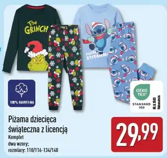 Pizama dziecięca świąteczna z licencją