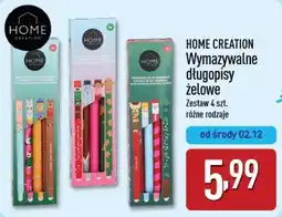 ALDI HOME CREATION Wymazywalne długopisy żelowe oferta