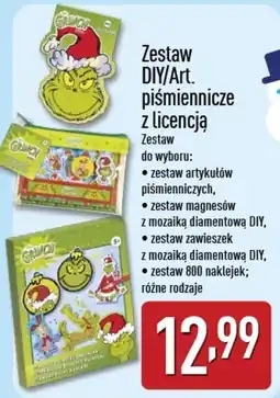 ALDI Zestaw DIY/Art. piśmiennicze z licencją Grinch oferta