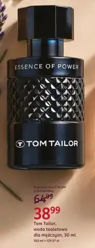 Rossmann Tom Tailor, woda toaletowa dla mężczyzn oferta