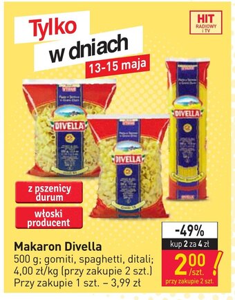 Stokrotka Makaron Divella 2x500g oferta