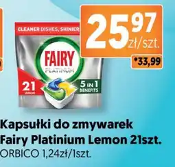 Jubilat Kapsułki do zmywarek Fairy Platinum Lemon oferta