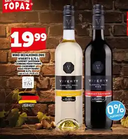 Topaz Wino bezalkoholowe Viverty Cabernet Sauvignon czerwone półwytrawne oferta