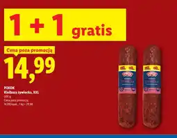 Lidl Kiełbasa żywiecka XXL Pikok oferta