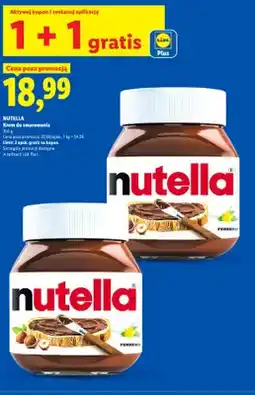 Lidl Krem do smarowania Nutella oferta
