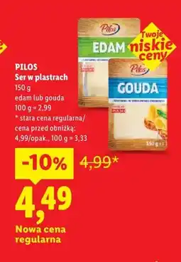 Lidl Ser Edam w plastrach Pilos oferta