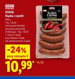 Lidl Kiełbasa śląska z szynki Premium Pikok oferta