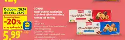 Lidl Rurki waflowe Rondissimo częściowo oblane czekoladą ciemną Sondey oferta