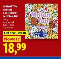 Lidl Mleczko z pałeczkami w czekoladzie pandanu Mniam Yam oferta