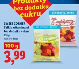 Lidl Żelki z witaminami bez dodatku cukru smaki owocowe Sweet Corner oferta