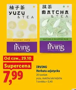 Lidl Herbata azjatycka Matcha Irving oferta