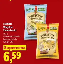 Lidl Chipsy Lorenz Wiejskie Ziemniaczki śmietanka z cebulką oferta