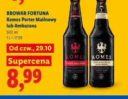 Lidl Piwo Komes Porter Bałtycki Amburana oferta