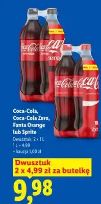 Lidl Napój gazowany Fanta Orange 2-pak oferta
