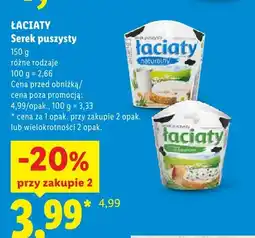Lidl Serek puszysty naturalny Łaciaty oferta
