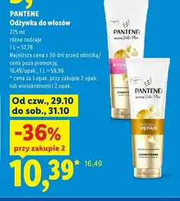 Lidl Odżywka do włosów Pantene Intensive Repair oferta