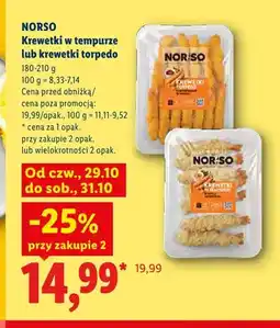 Lidl Krewetki w tempurze Norso oferta
