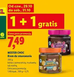 Lidl Krem do smarowania kakao z pomarańczą Mister Choc oferta