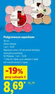 Lidl Podgrzewacze zapachowe Livarno Home Rose 36-pak oferta