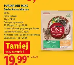 Lidl Sucha karma dla psa Purina One Mini oferta