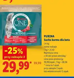Lidl Sucha karma dla kota Purina One oferta