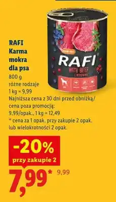 Lidl Karma mokra dla psa Rafi oferta