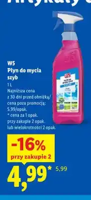 Lidl Płyn do mycia szyb W5 oferta
