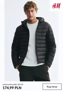 H&M Lekka kurtka puffer Slim Fit H & M oferta