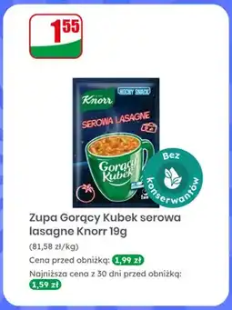 Dino Zupa Gorący Kubek serowa lasagne Knorr oferta