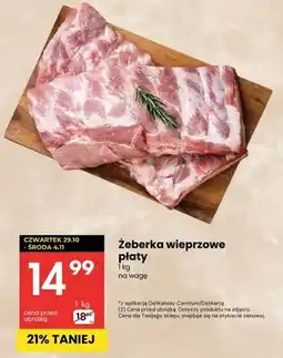 Delikatesy Centrum Żeberka wieprzowe płaty oferta