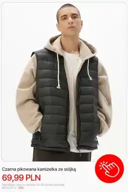 Cropp Czarna pikowana kamizelka ze stójką Cropp oferta