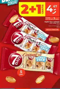 Dealz Rogaliki 7 Days Croissant z nadzieniem kakaowym 5-pak oferta