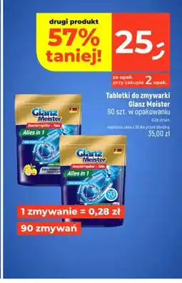 Dealz Tabletki do zmywarki Glanz Meister Alles in 1 oferta