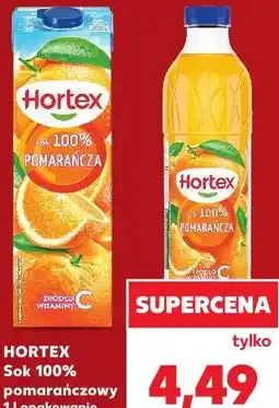 Kaufland Hortex Sok 100% pomarańczowy 1 l opakowanie oferta
