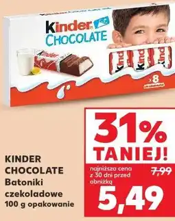 Kaufland Batoniki czekoladowe Kinder Chocolate oferta