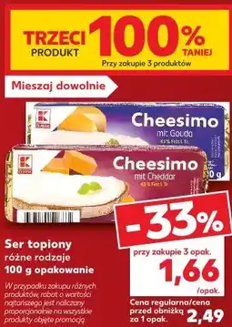 Kaufland Ser topiony Cheesimo K-Classic oferta
