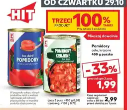 Kaufland Pomidory całe, krojone w soku pomidorowym K-Classic oferta