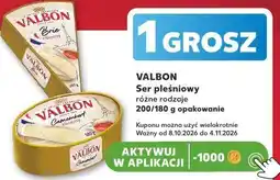 Kaufland Valbon Ser pleśniowy różne rodzaje 200/180 g opakowanie oferta