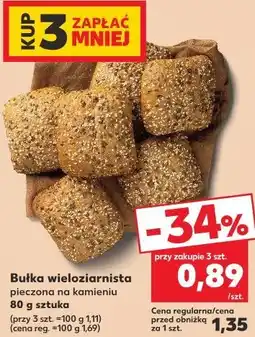 Kaufland Bułka wieloziarnista pieczona na kamieniu 80 g sztuka oferta