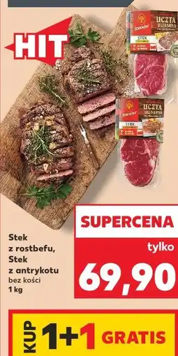 Kaufland Stek z rostbefu, Stek z antykotu bez kości Sokołów Uczta Kulinarna oferta