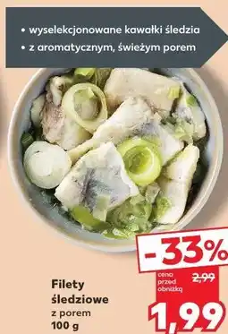 Kaufland Filety śledziowe z porem oferta
