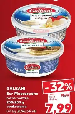 Kaufland Ser Mascarpone różne rodzaje GALBANI oferta