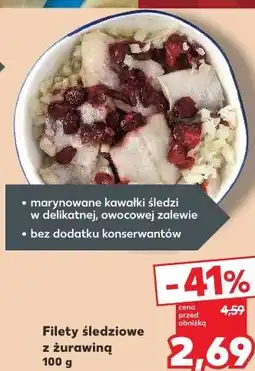Kaufland Filety śledziowe z żurawiną oferta