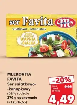 Kaufland Mlekovita Favita Ser sałatkowo-kanapkowy oferta