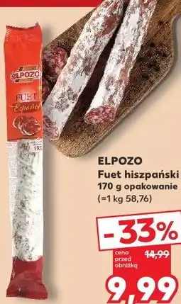 Kaufland ELPOZO Fuet hiszpański oferta