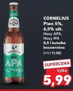 Kaufland Cornelius Piwo 5%, 6,5% alk. Hazy APA, Hazy IPA oferta